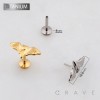 3D FLYING BAT WINGS TOP THREADLESS PUSH IN ASTM F136 IMPLANT GRADE TITANIUM LABRET SET